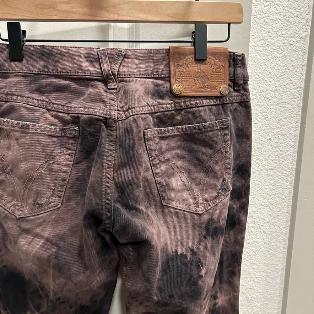 Dolce & Gabbana Brown Bleached Tie Dye Elegant Brown Cotton Jean Joggers 28 - Picture 9 of 13
